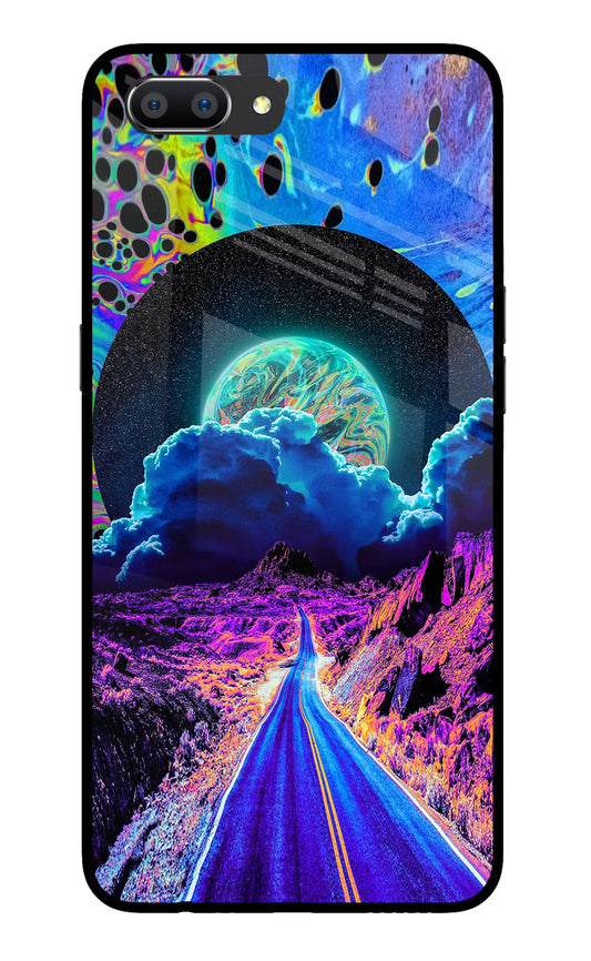Psychedelic Painting Realme C1 Glass Case