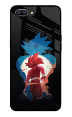 Goku Realme C1 Glass Case Back Cover by Casekaro