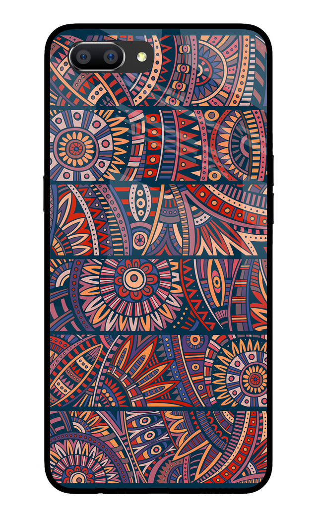 African Culture Design Realme C1 Glass Case Back Cover by Casekaro