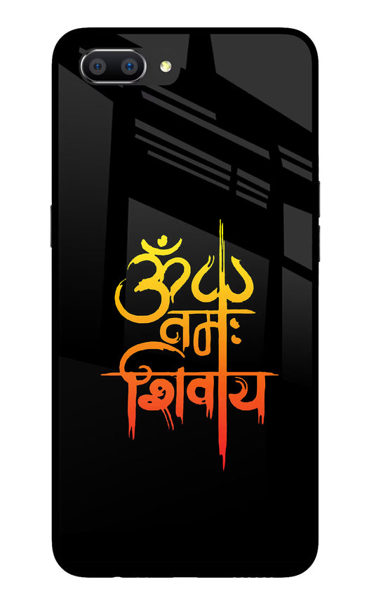Om Namah Shivay Realme C1 Glass Case Back Cover by Casekaro