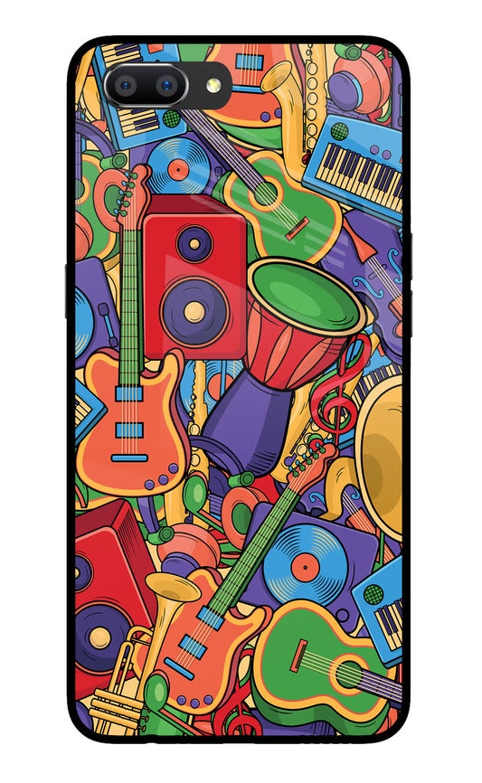 Music Instrument Doodle Realme C1 Glass Case