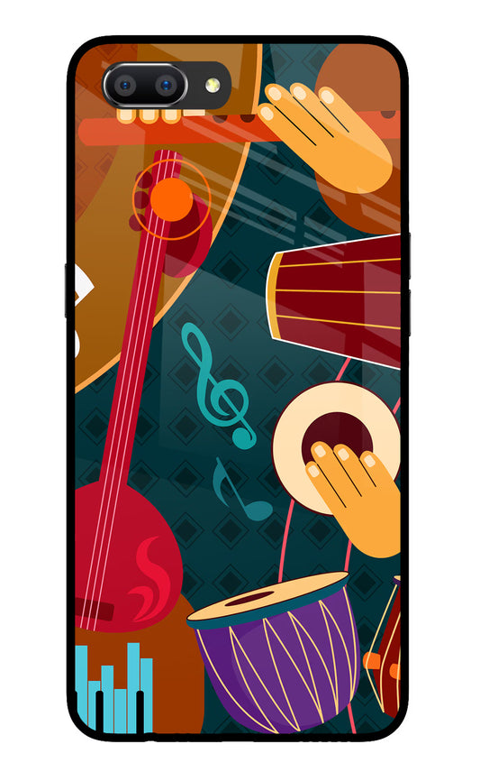 Music Instrument Realme C1 Glass Case Back Cover by Casekaro