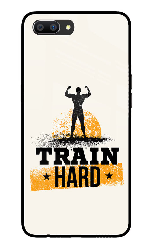 Train Hard Realme C1 Glass Case Back Cover by Casekaro
