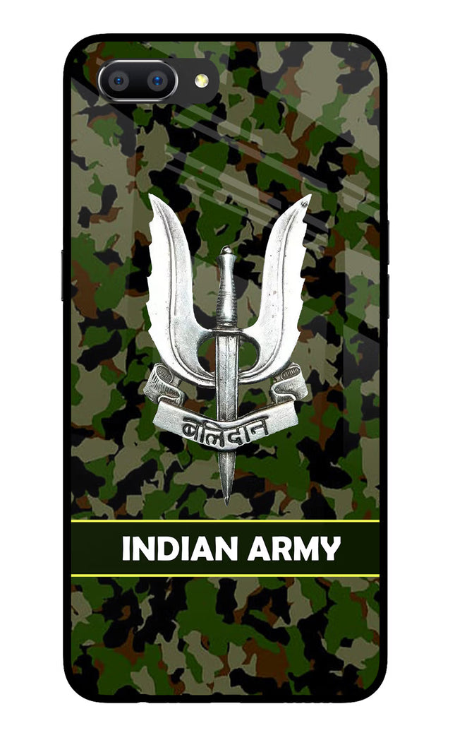 Balidan Indian Logo Realme C1 Glass Case Back Cover by Casekaro