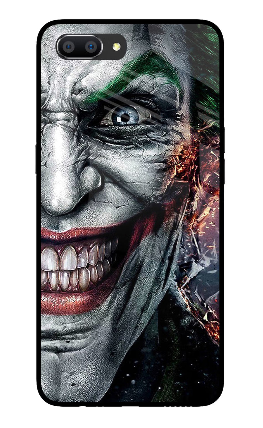 Joker Cam Realme C1 Back Cover, Glass case