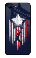 Captain America Marvel Art Realme C1 Glass Case Back Cover by Casekaro