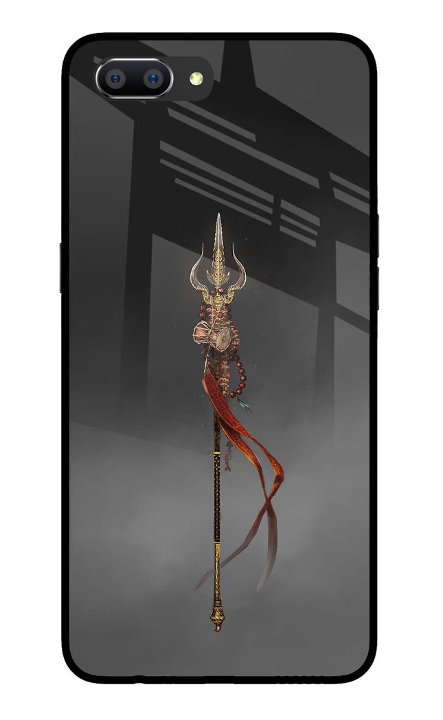 Shiv Trishul Realme C1 Glass Case Back Cover by Casekaro