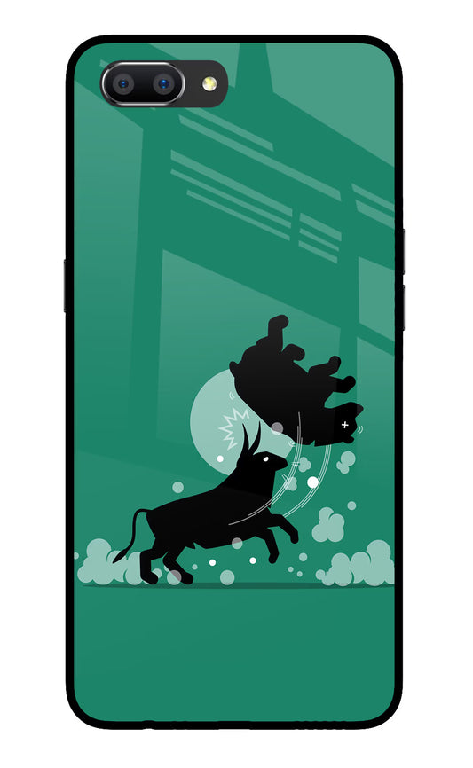 Bull Conqueror Realme C1 Glass Case