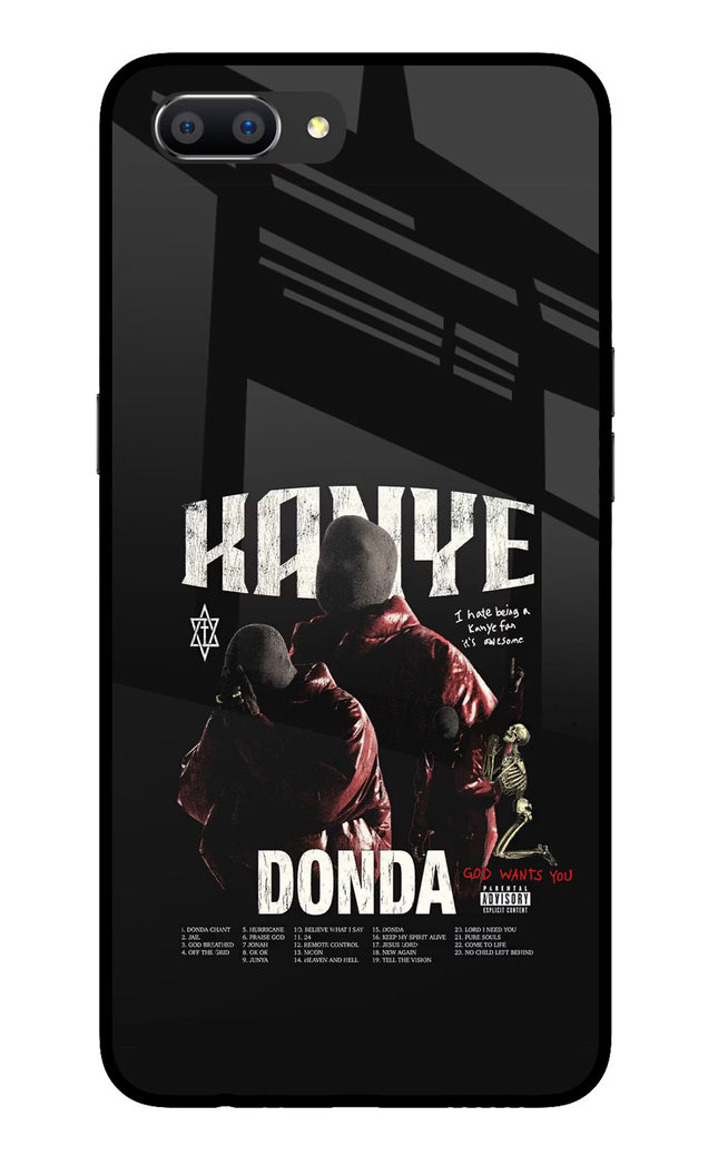 Donda Kanye West Realme C1 Glass Case Back Cover by Casekaro