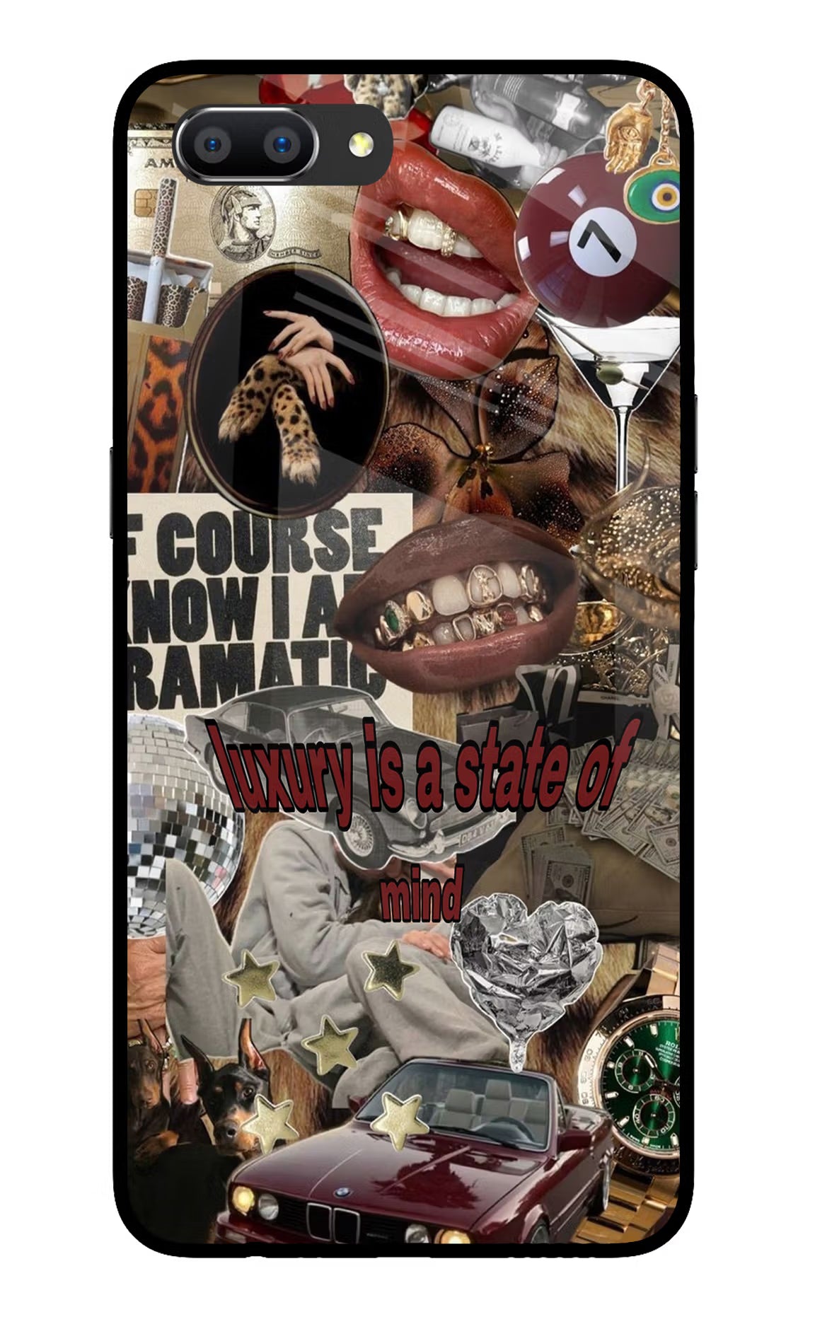 Luxury Realme C1 Glass Case