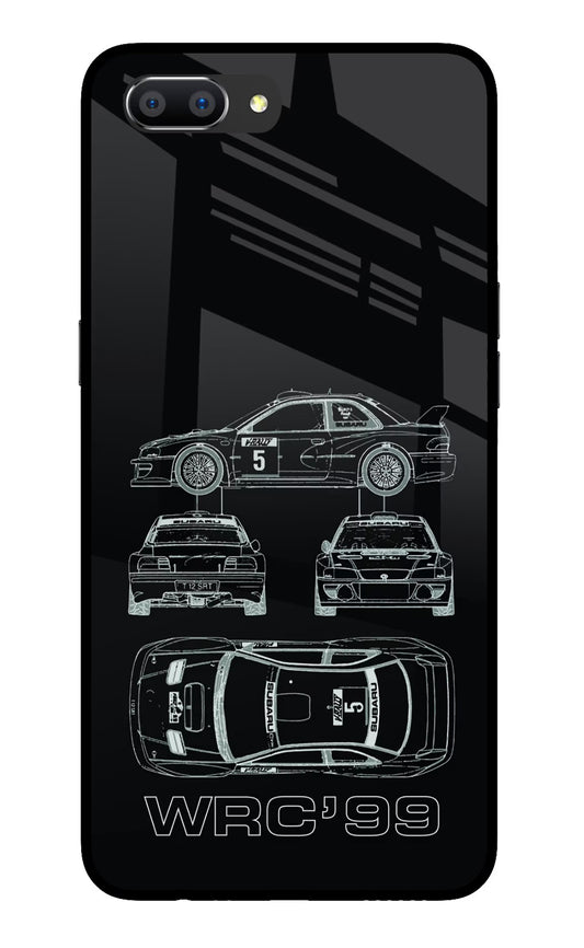 WRC'99 Realme C1 Glass Case Back Cover by Casekaro