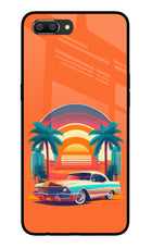 Palm Drive 80s Realme C1 Glass Case Back Cover by Casekaro