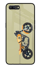 Vertical Speedster Realme C1 Glass Case Back Cover by Casekaro