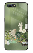 Aesthetic anime Realme C1 Glass Case