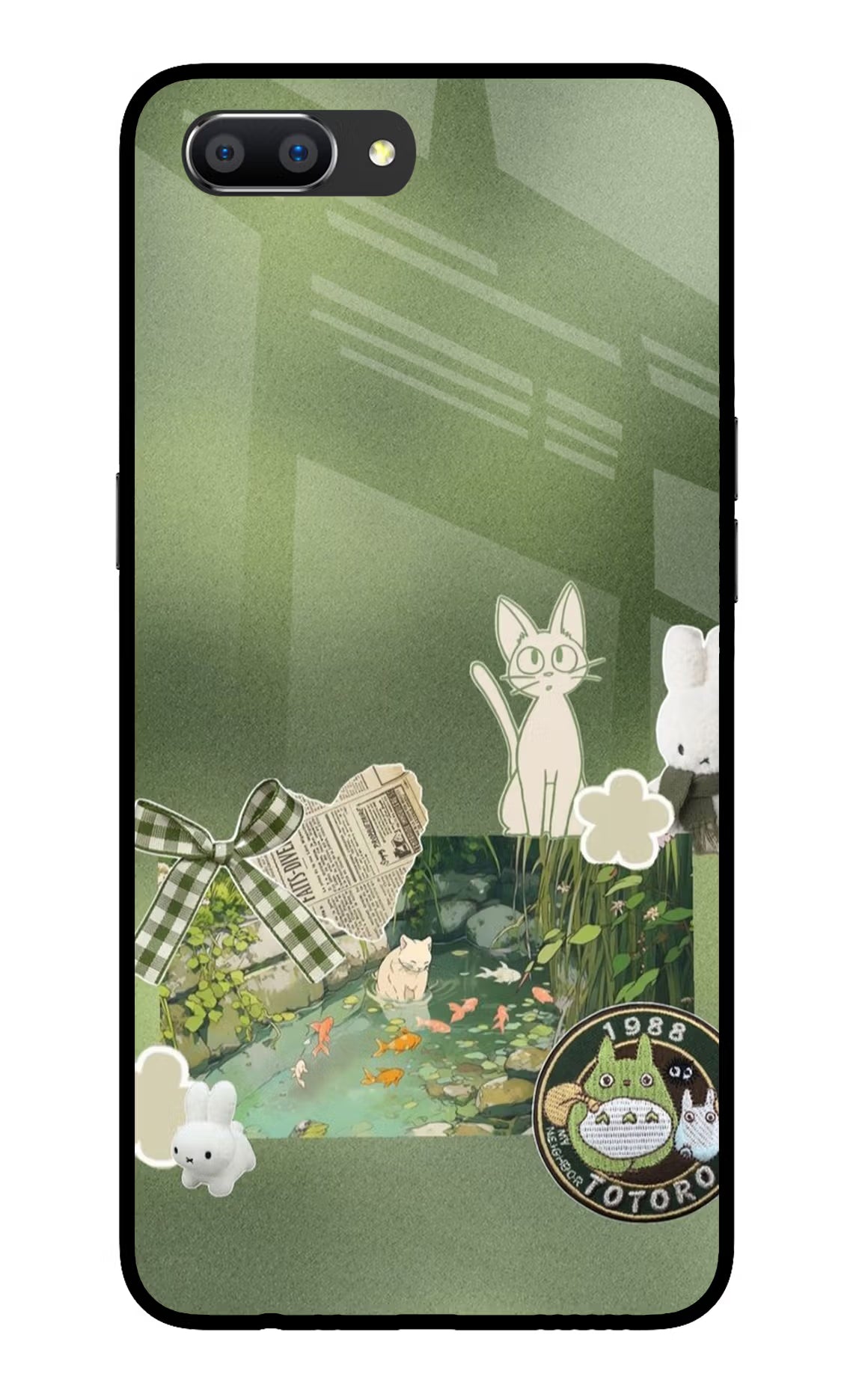 Aesthetic anime Realme C1 Glass Case