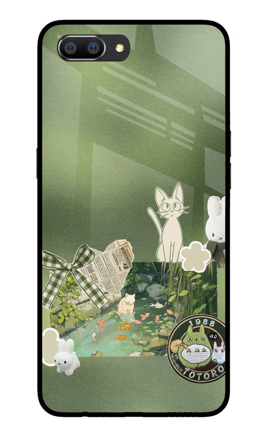 Aesthetic anime Realme C1 Glass Case