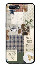 Cookie Realme C1 Glass Case Back Cover by Casekaro