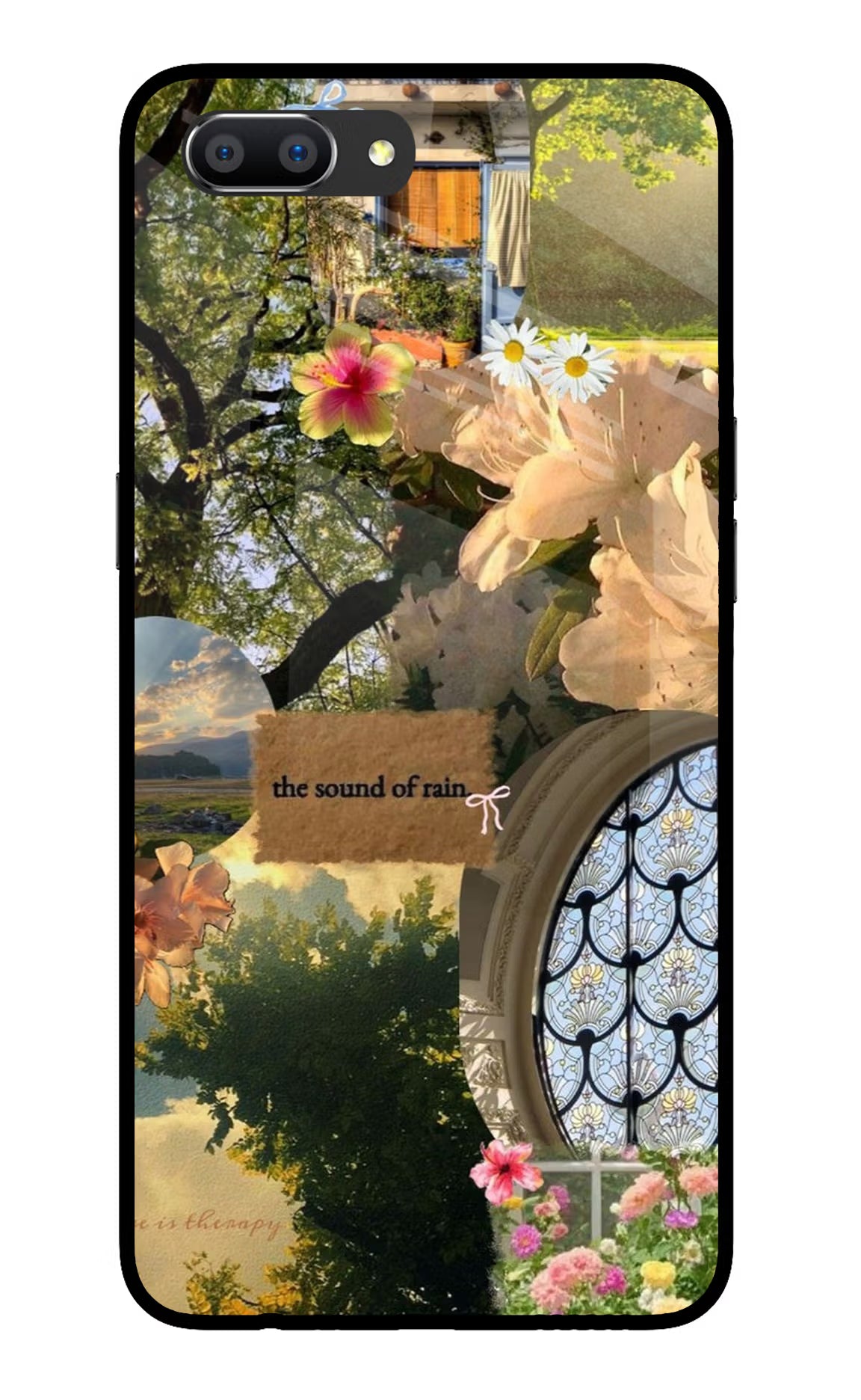 Rain Realme C1 Glass Case