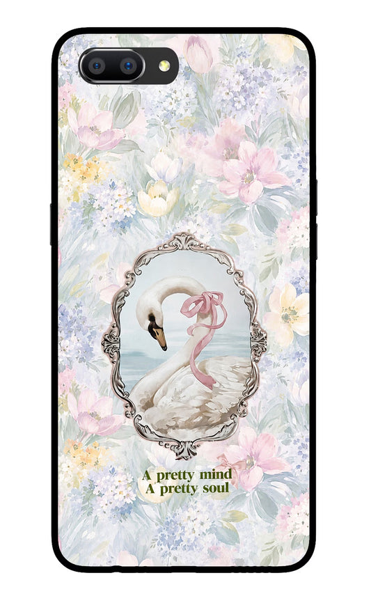 Pretty Mind Pretty Soul Realme C1 Glass Case