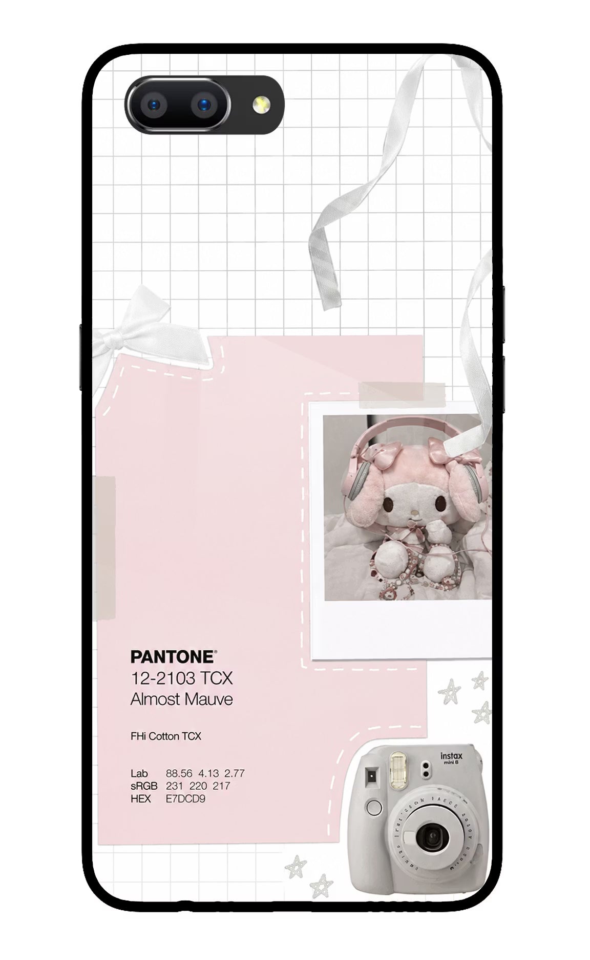 Pantone Asthetic Realme C1 Glass Case
