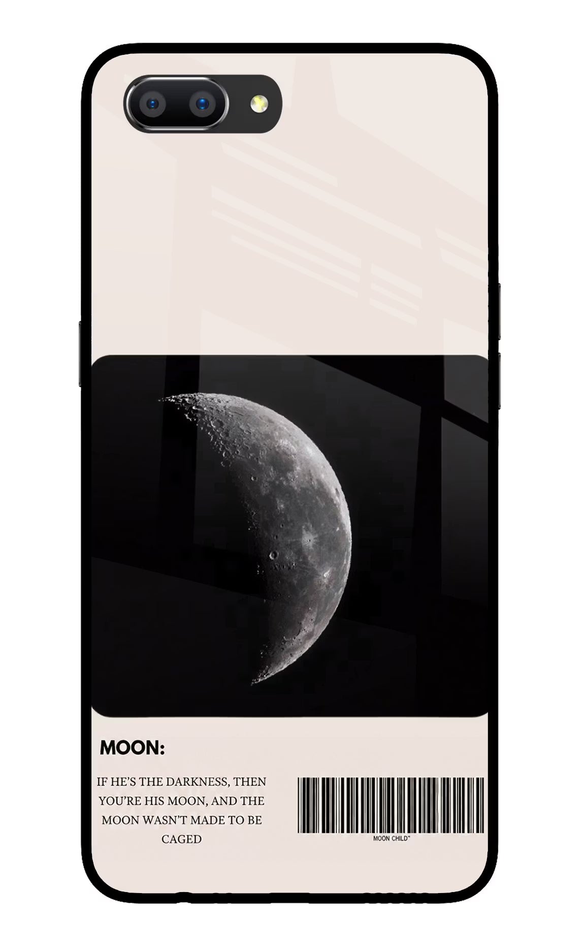 Moon Phase Realme C1 Glass Case