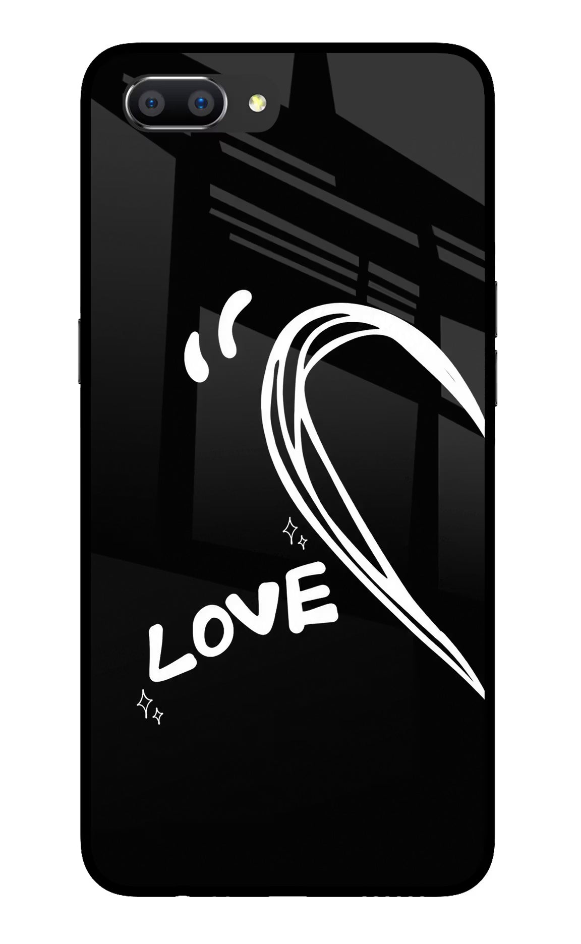 Love Line Realme C1 Glass Case