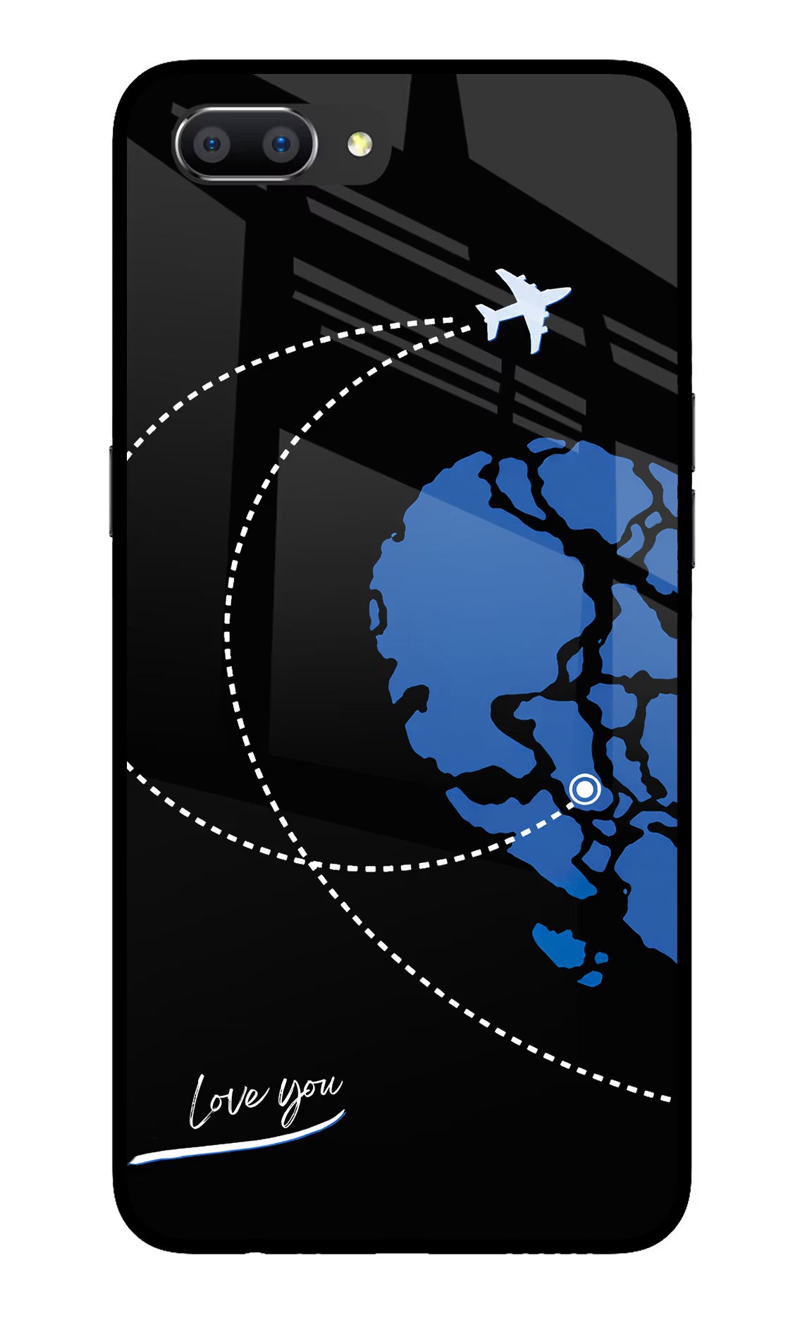 Love Orbit Realme C1 Glass Case