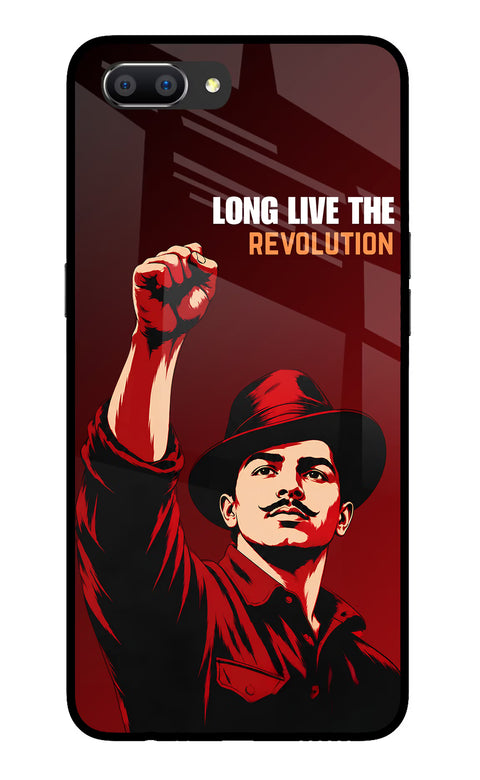 Bhagat Singh Revolution Realme C1 Glass Case