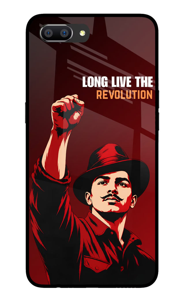 Bhagat Singh Revolution Realme C1 Glass Case