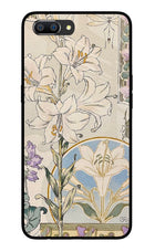 White Lily Realme C1 Glass Case