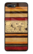 Vinyl Stripes Realme C1 Glass Case