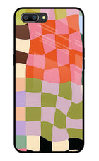 Wavy Grid Realme C1 Glass Case