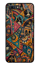 Folk Print Realme C1 Glass Case