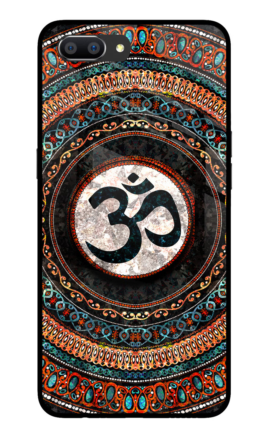 Om Culture Realme C1 Pop Case, Glass case