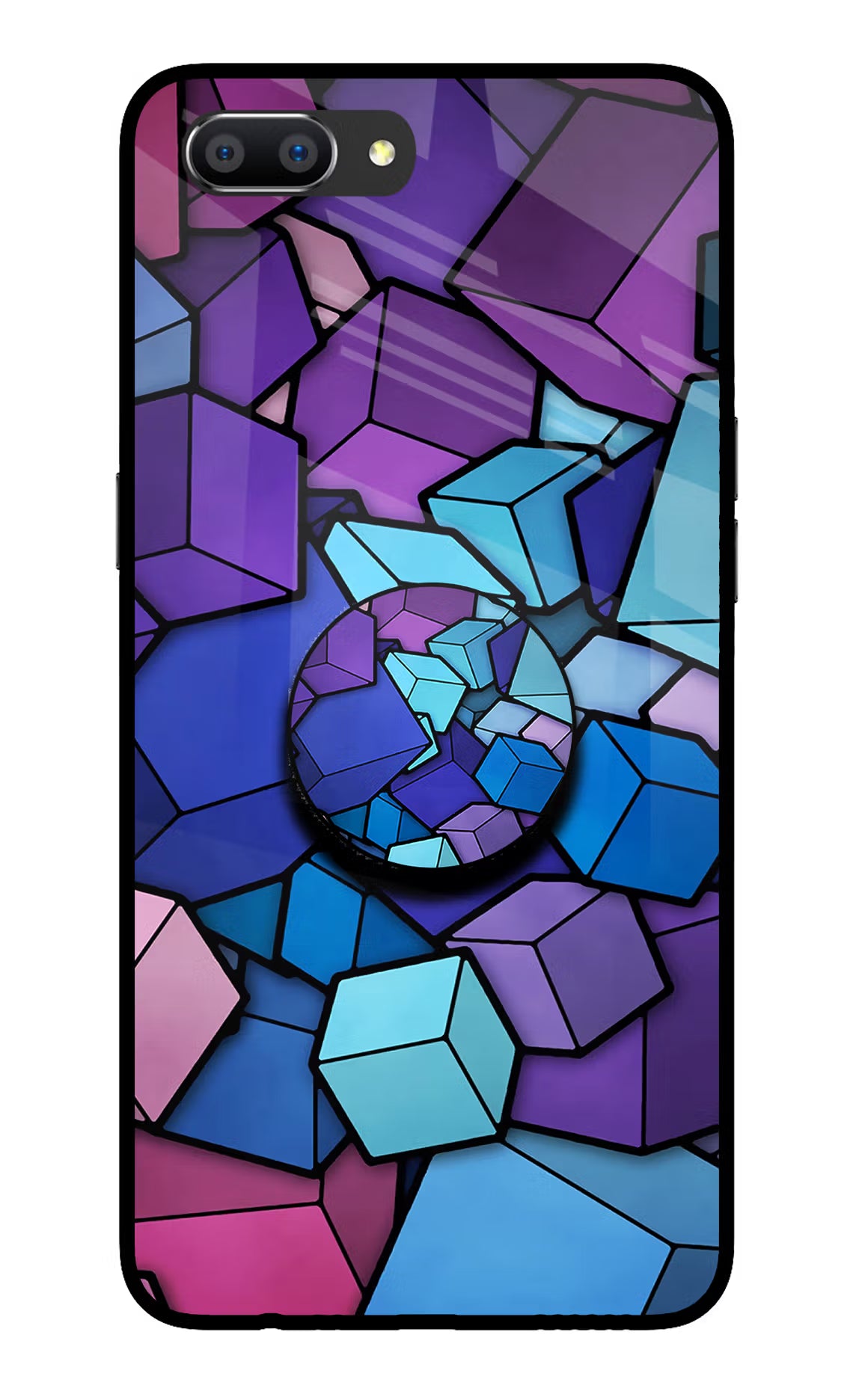 Cubic Abstract Realme C1 Pop Case by Casekaro