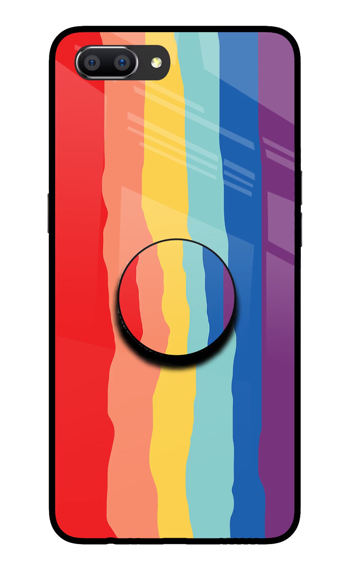 Rainbow Realme C1 Pop Case by Casekaro