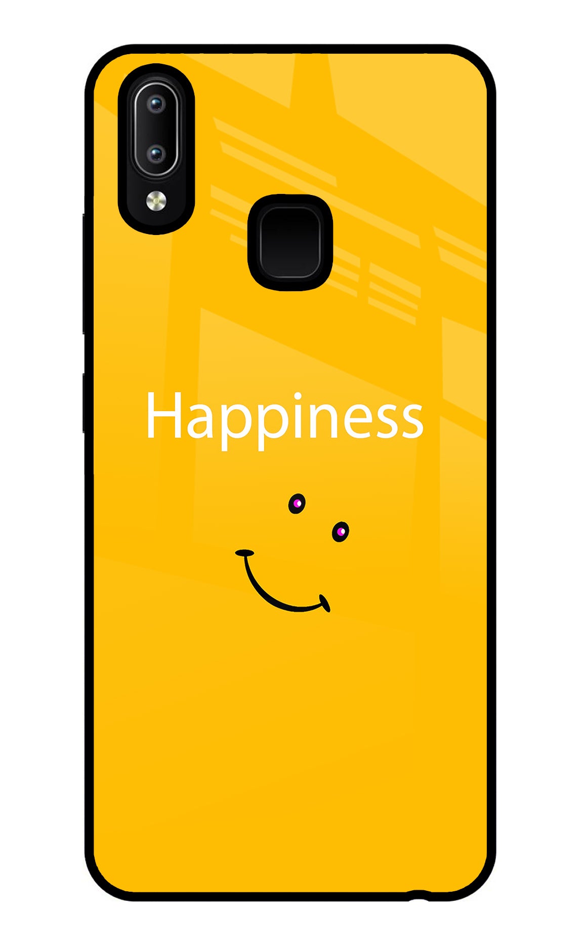 Happiness With Smiley Vivo Y91/Y93/Y95 Glass Case