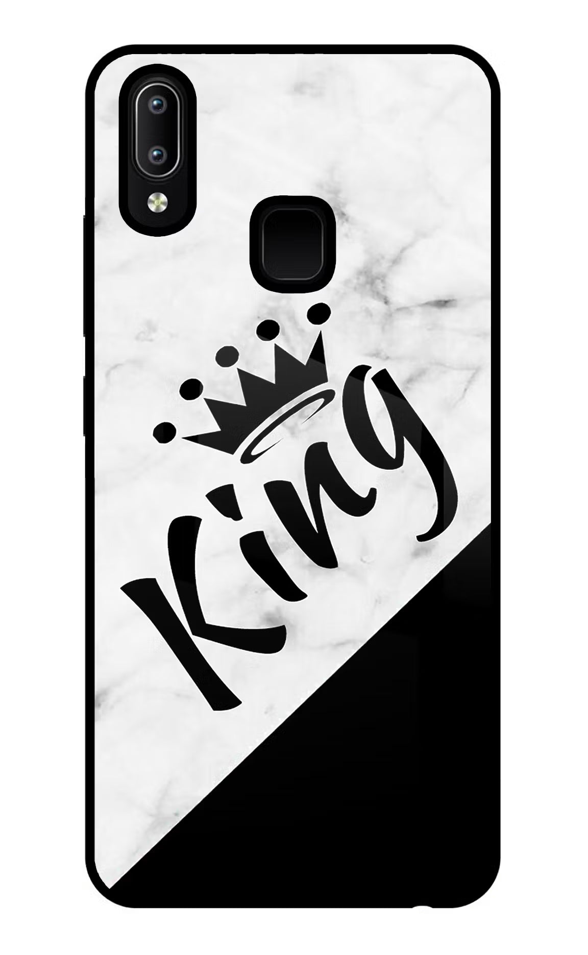 King Vivo Y91/Y93/Y95 Glass Case Back Cover by Casekaro