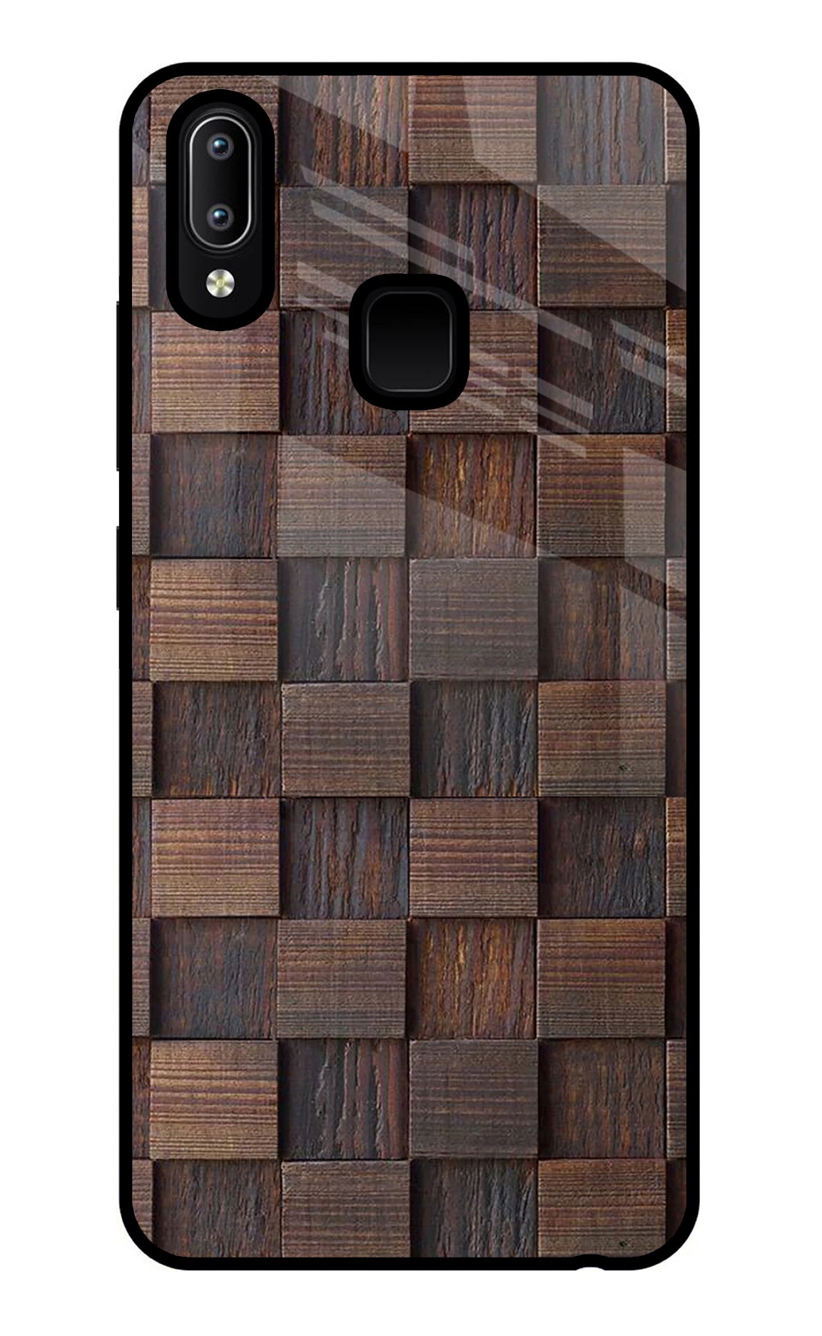 Wooden Cube Design Vivo Y91/Y93/Y95 Back Cover