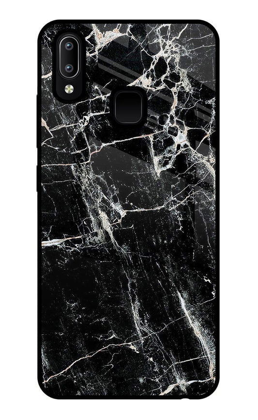 Black Marble Texture Vivo Y91/Y93/Y95 Glass Case