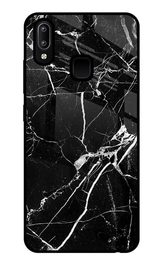 Black Marble Pattern Vivo Y91/Y93/Y95 Glass Case