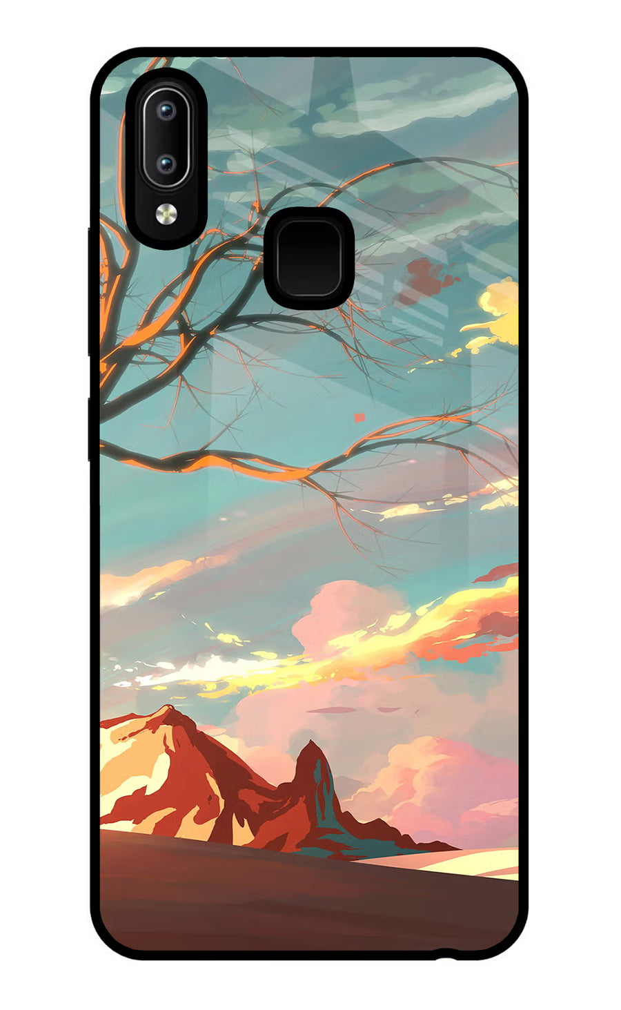 Scenery Vivo Y91/Y93/Y95 Back Cover, Glass case