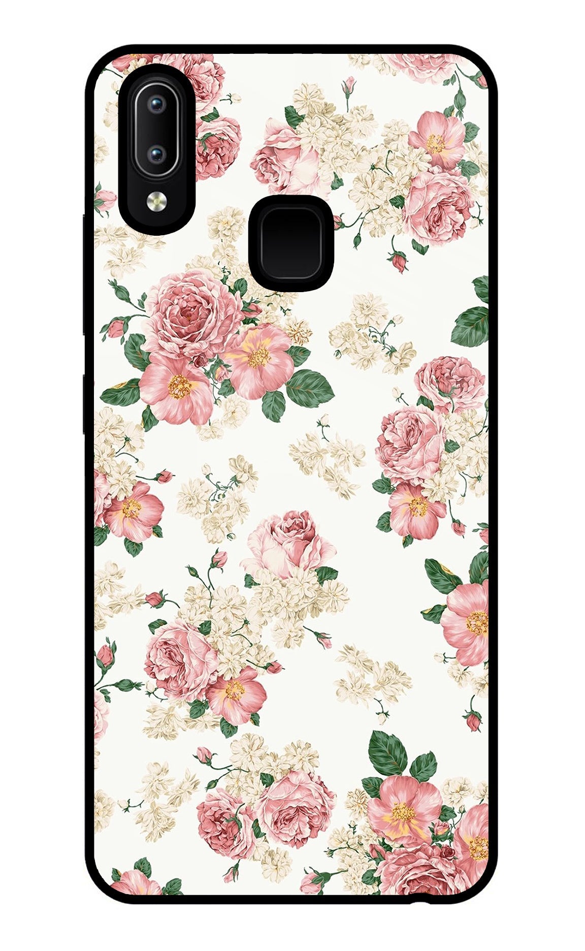 Flowers Vivo Y91/Y93/Y95 Glass Case