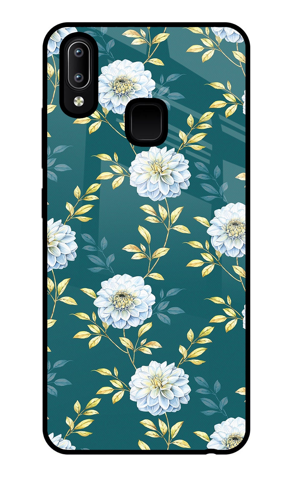 Flowers Vivo Y91/Y93/Y95 Glass Case