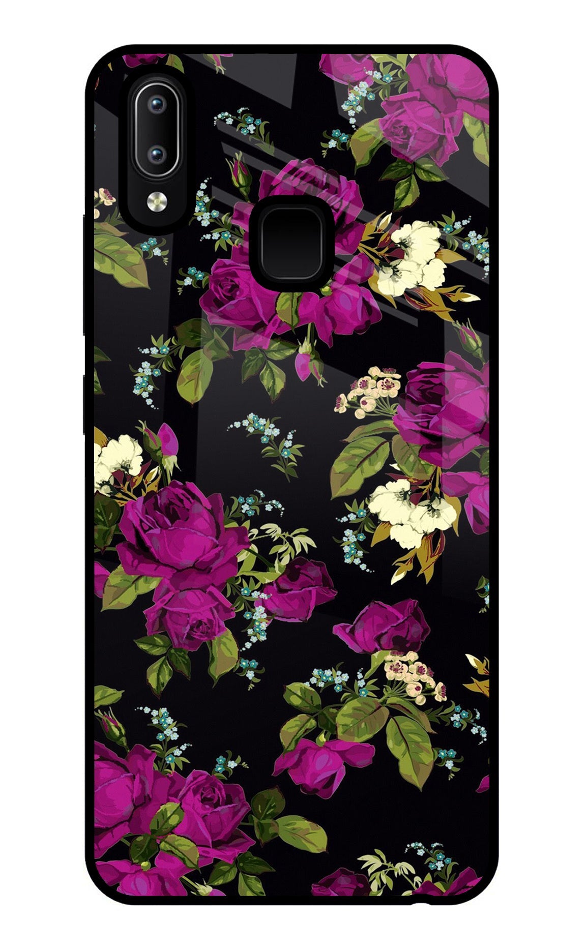 Flowers Vivo Y91/Y93/Y95 Glass Case