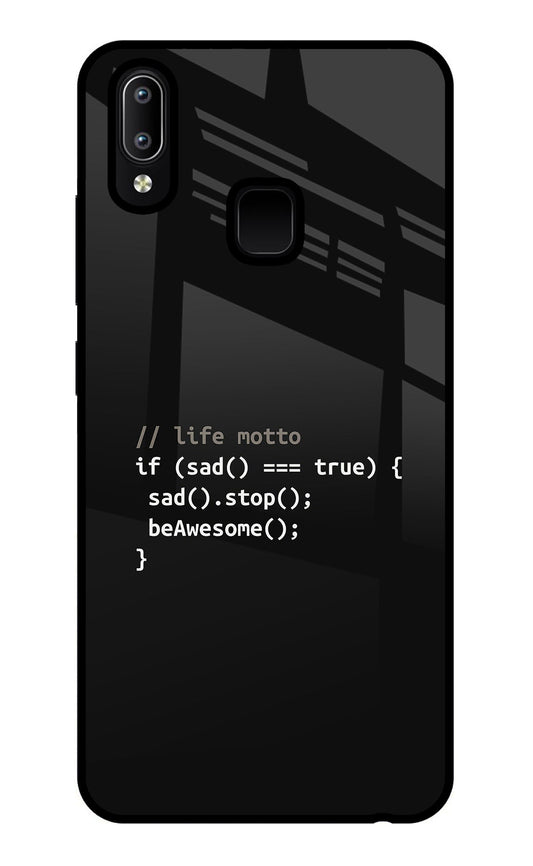 Life Motto Code Vivo Y91/Y93/Y95 Glass Case