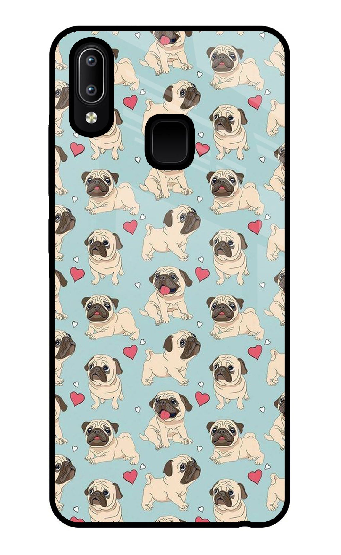 Pug Dog Vivo Y91/Y93/Y95 Glass Case