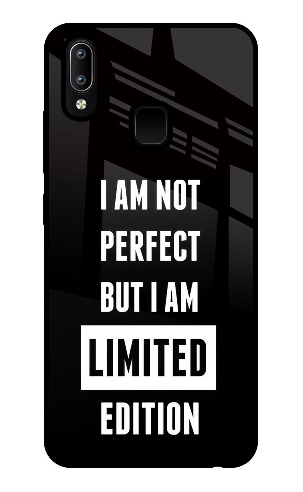 I Am Not Perfect But I Am Limited Edition Vivo Y91/Y93/Y95 Glass Case