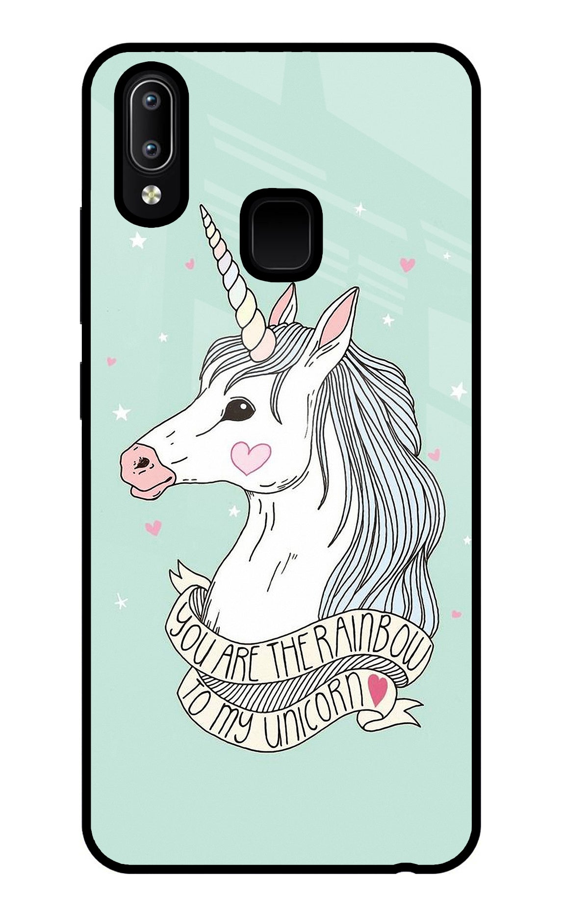 Unicorn Wallpaper Vivo Y91/Y93/Y95 Glass Case