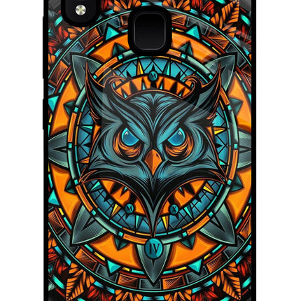 Angry Owl Art Vivo Y91/Y93/Y95 Glass Case Back Cover by Casekaro